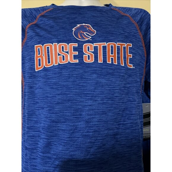 NEW Boise State BSU Broncos Colosseum  Blue Crew Neck Tee Shirt Youth M 12-14 - Picture 2 of 9